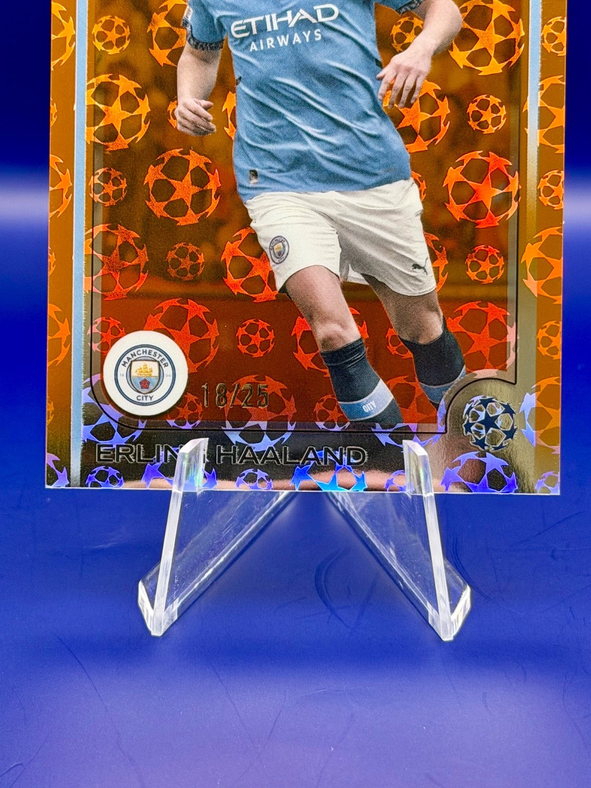 Topps Chrome 2022 Champions League Erling Haaland Soccer Card /25