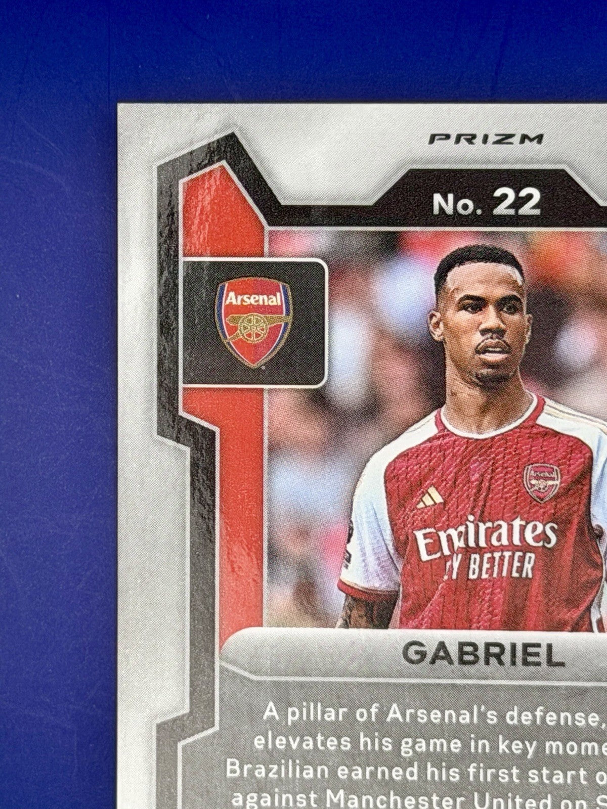 2023-24 Panini Prizm Gabriel Arsenal Purple Parallel /25
