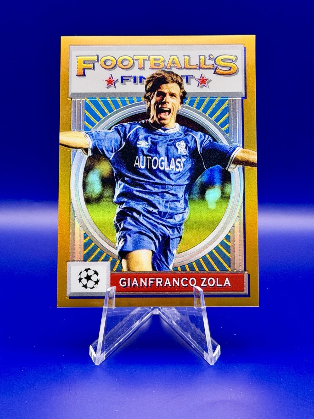 2021-22 Topps Finest Flashbacks Uefa Champions League - Gianfranco Zola /50