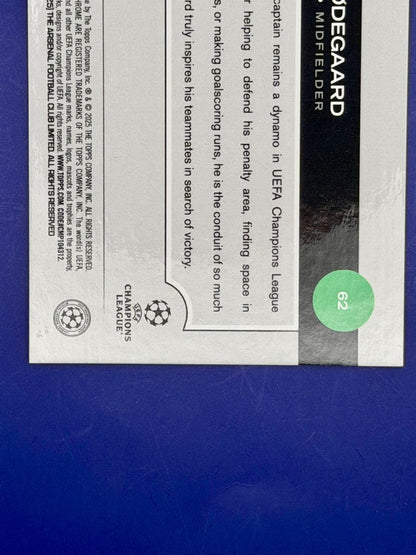 2025 Topps Chrome Martin Odegaard Orange Logofractor Starball 20/25