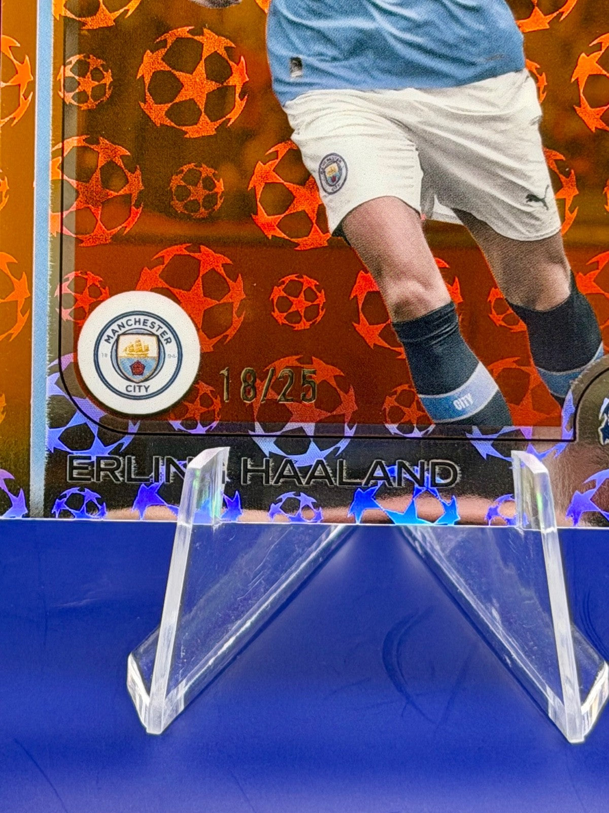 Topps Chrome 2022 Champions League Erling Haaland Soccer Card /25