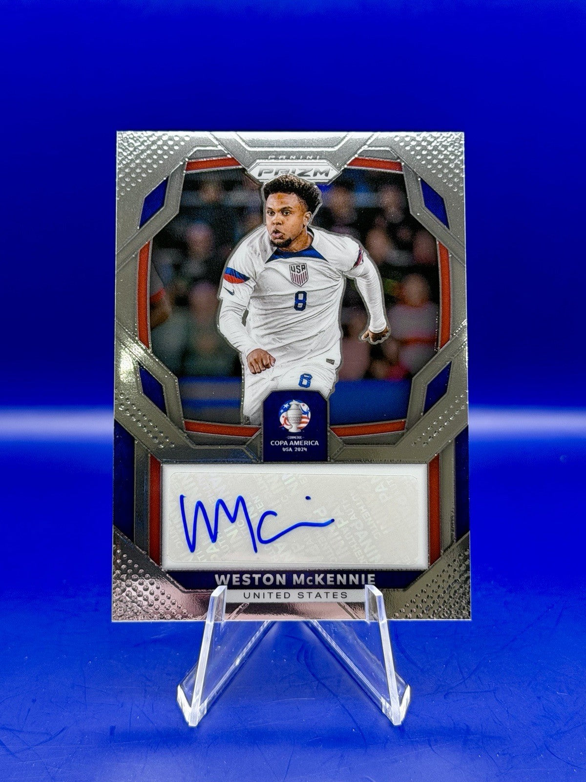 2024 panini prizm copa America Weston Mckennie Auto USA Juventus
