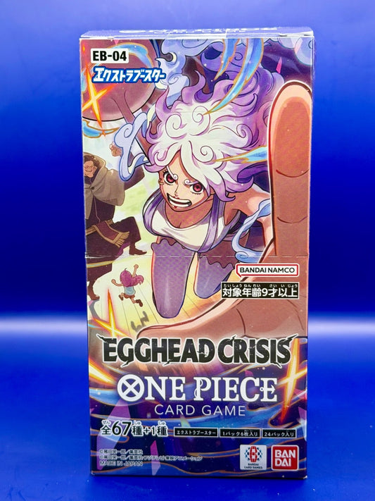 Sealed Japanese One Piece EB-04 Egghead Crisis Booster Box 24 Packs