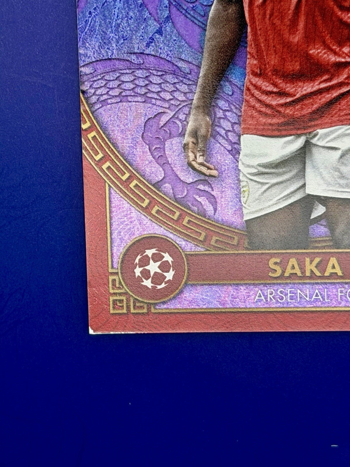2024 Topps UCC Year Of The Dragon Bukayo Saka Arsenal Purple Parallel/15