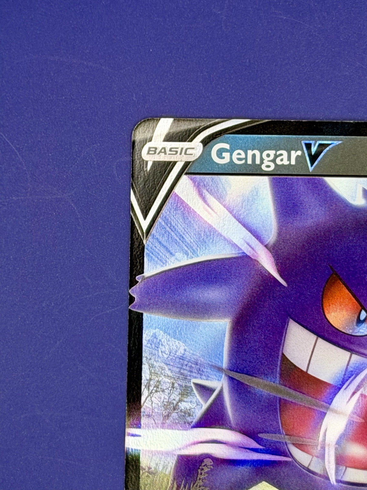 Pokemon Card Gengar v 156/264 Fusion Strike Half Art Holo Ultra Rare NM