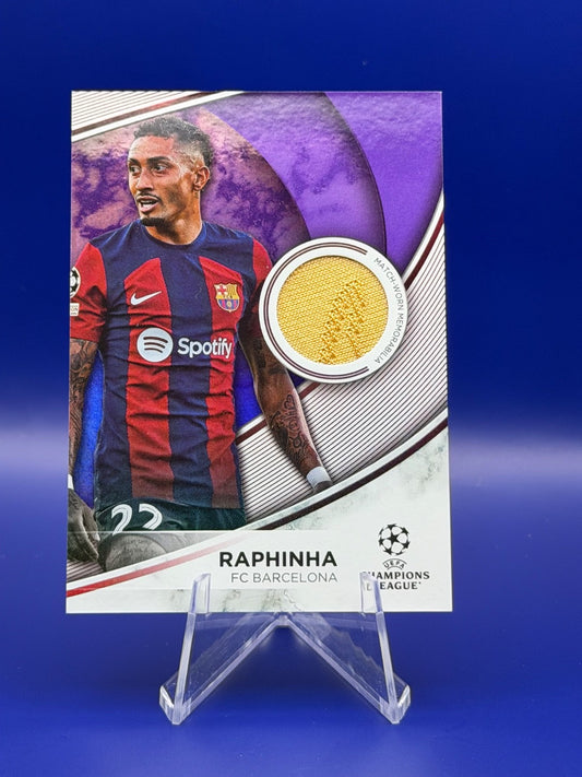 Topps UEFA Club Competitions 23-24 Raphinha Relic Barcelona /299