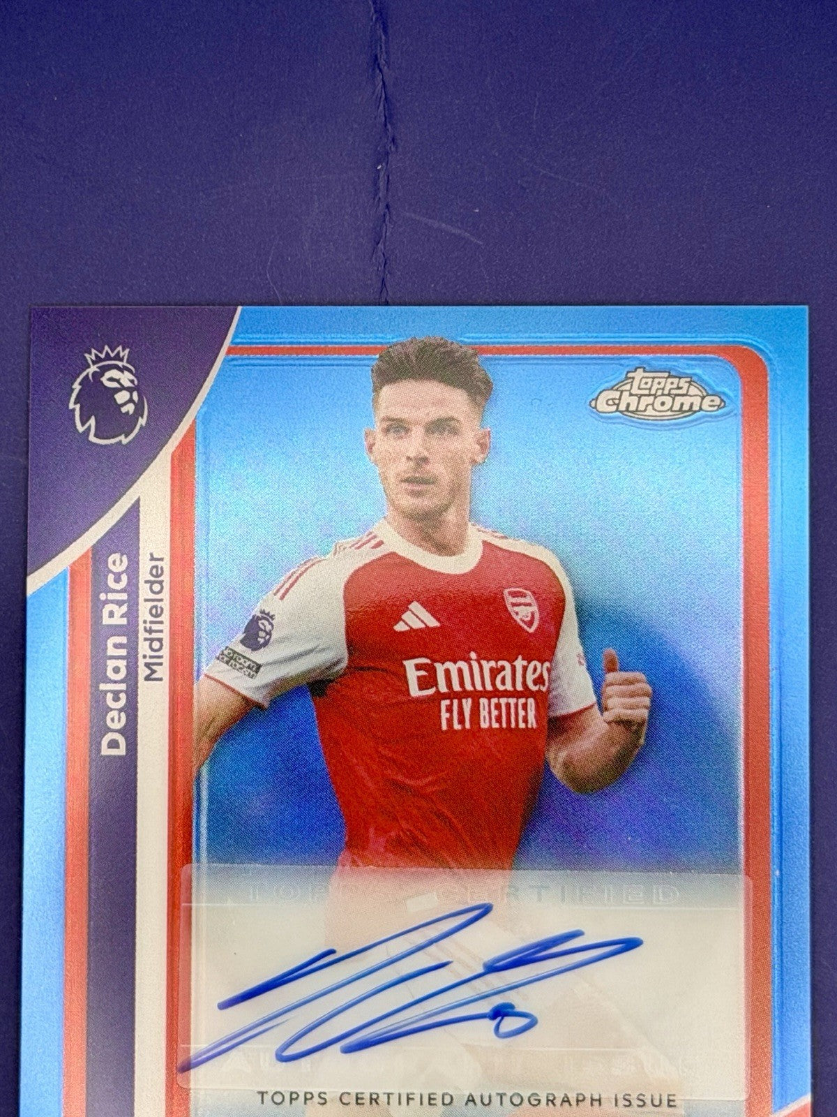 Topps Chrome Premier League 2026 Declan Rice Arsenal Auto /150