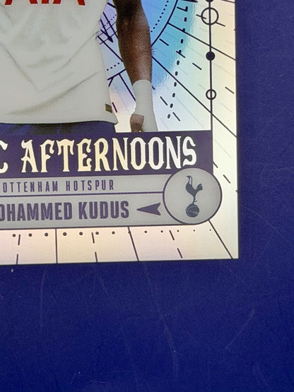 Topps Soccer Mohammed Kudus Tottenham Hotspur MA-MK Mystic Afternoons Insert