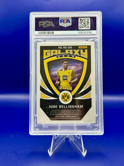 2021-22 Obsidian Jude Bellingham Galaxy Gear Memorabilia /149 Dortmund PSA 10