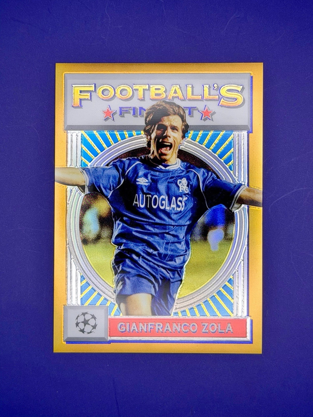 2021-22 Topps Finest Flashbacks Uefa Champions League - Gianfranco Zola /50