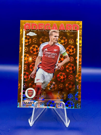 2025 Topps Chrome Martin Odegaard Orange Logofractor Starball 20/25
