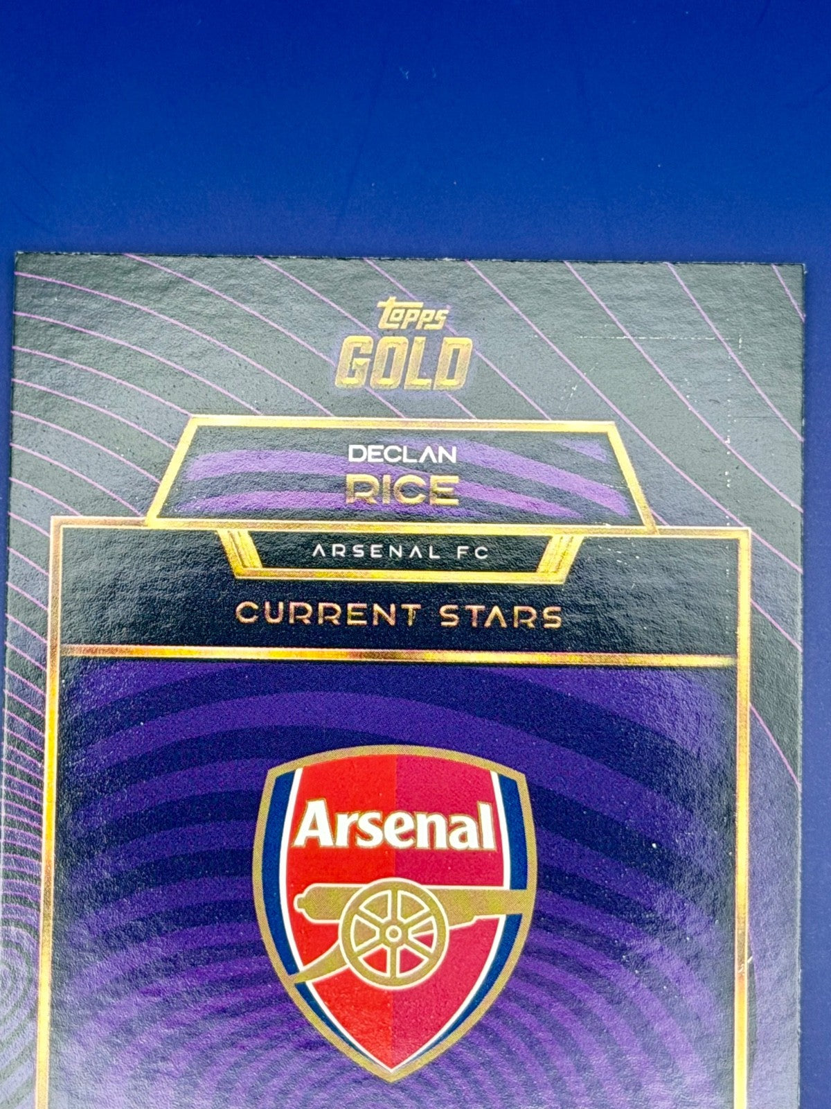 2025 Topps Gold Declan Rice Purple Refractioer /50