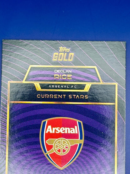 2025 Topps Gold Declan Rice Purple Refractioer /50