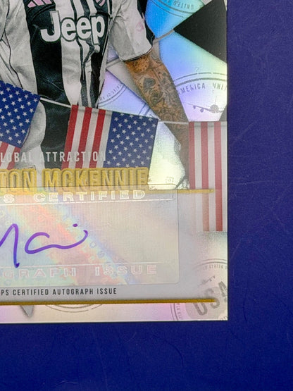 2025.26 Topps Chrome UCC Global Attractions Weston Mckennie (Case Hit) Auto /99