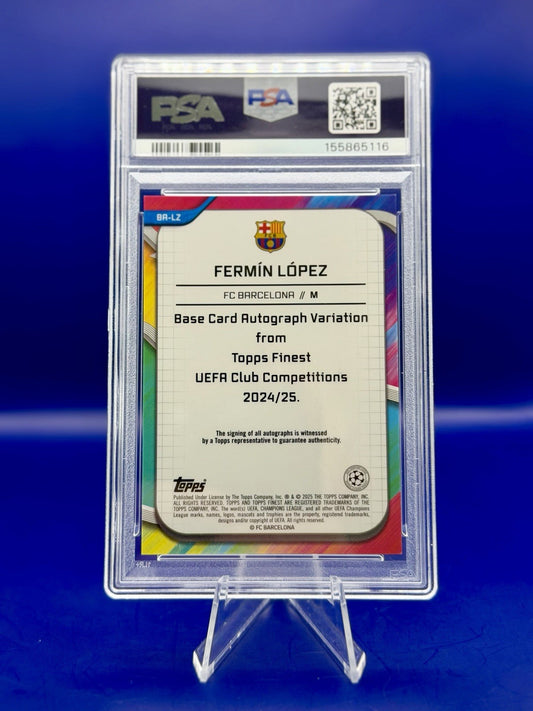 24-25 Topps Finest UCC Fermin Lopez Auto Magenta Refractor /75