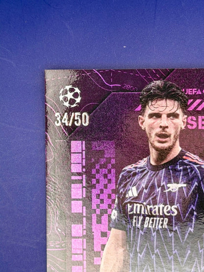 25/26 Topps UEFA Club Competitions Knockout – Arsenal Declan Rice AUTO /50