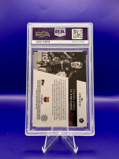 2023-24 Topps UCC Simplified Fermin Lopez FC Barcelona Rookie 03/10 PSA 9