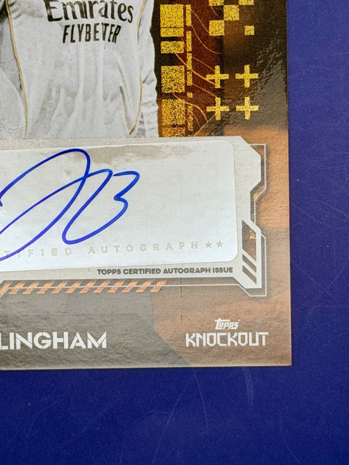2025 Topps UCC Knockout Jude Bellingham Real Madrid England Orange Auto /25