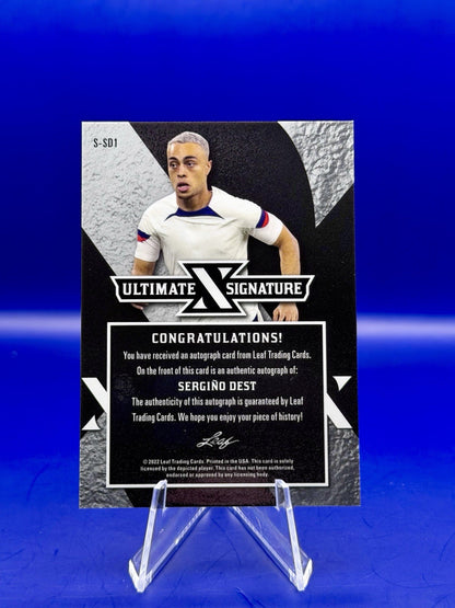 2022 Leaf Ultimate Signature USA Sergino Dest Auto /8