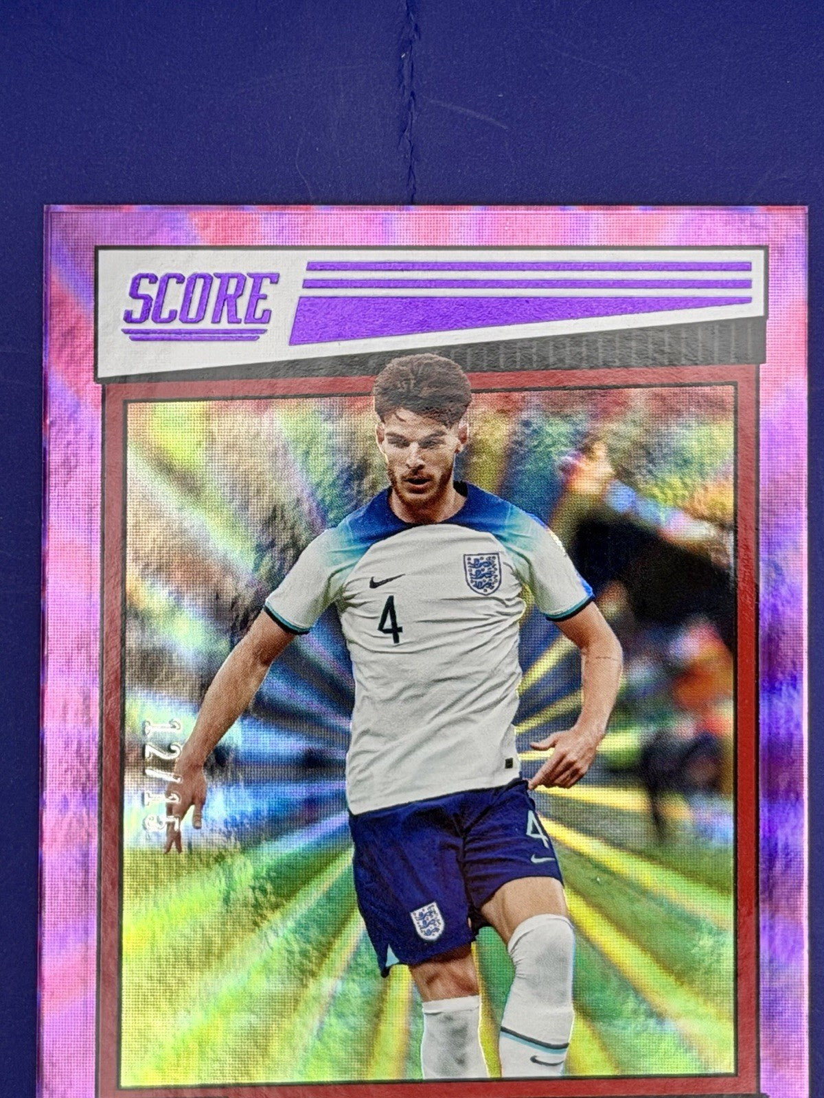2022-23 Panini - Score FIFA Soccer Declan Rice England Purple Refractor/15