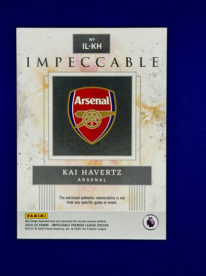 2024-25 Panini Impeccable Premier League Kai Havertz Arsenal Patch /10