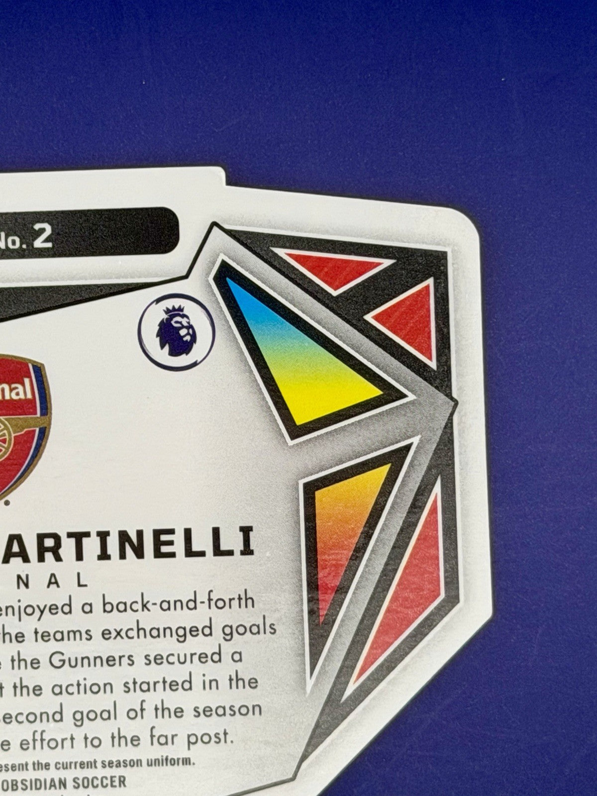 2023-24 Panini Obsidian Gabriel Martinelli Arsenal Vitreous Red Etch /10