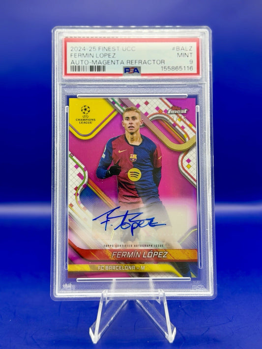 24-25 Topps Finest UCC Fermin Lopez Auto Magenta Refractor /75