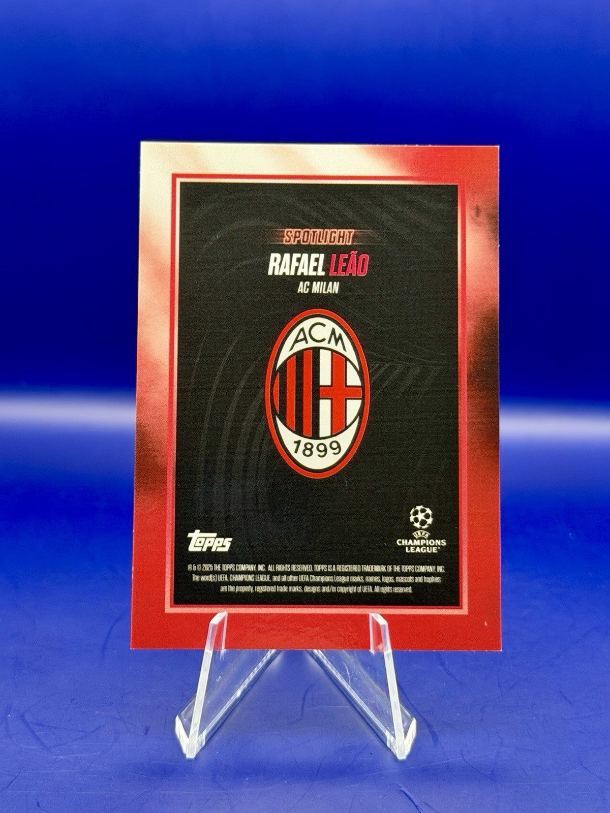 2025 Tops UCC Showtime Spotlight AC Milan Portugal Rafael Leao Auto /10