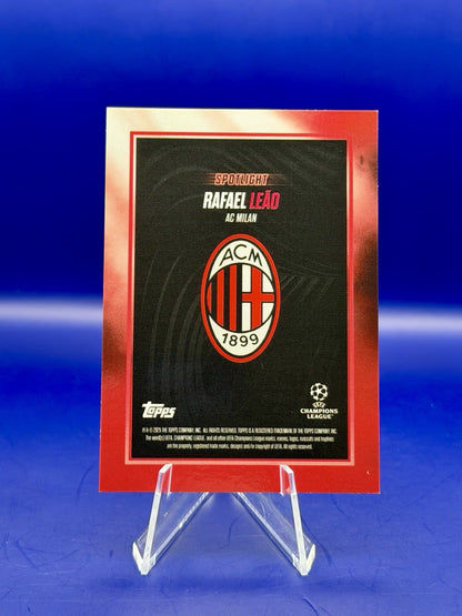 2025 Tops UCC Showtime Spotlight AC Milan Portugal Rafael Leao Auto /10