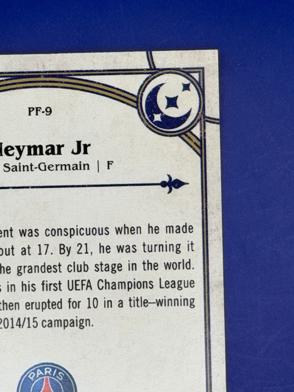 2022 Topps Merlin Neymar Prophecy Fulfilled Brazil PSG /25