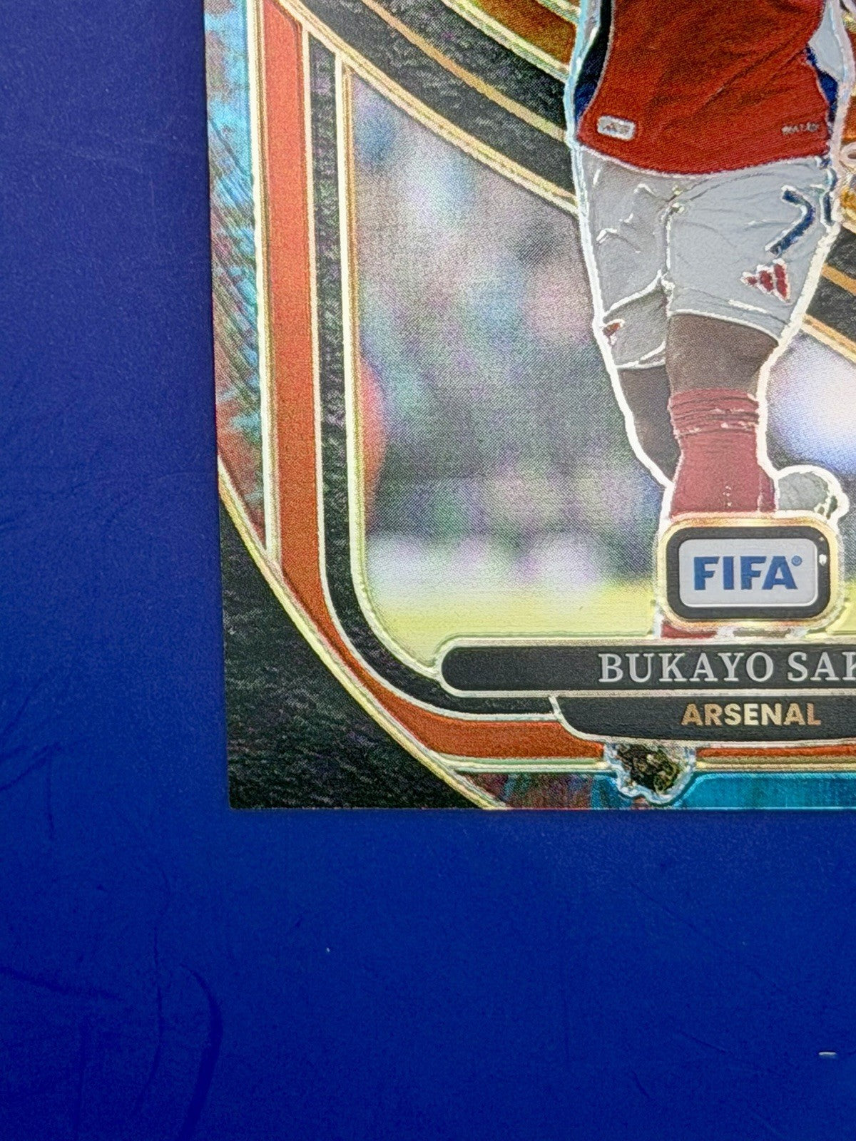 2024-25 Panini Select Mezzanine Bukayo Saka Arsenal Rainbow Book End 25/25