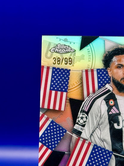 2025.26 Topps Chrome UCC Global Attractions Weston Mckennie (Case Hit) Auto /99