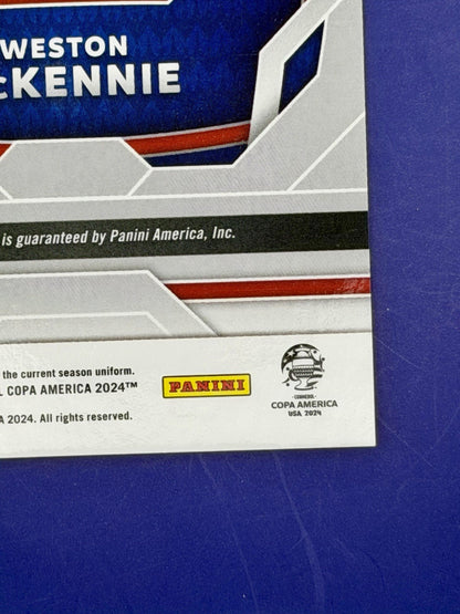 2024 panini prizm copa America Weston Mckennie Auto USA Juventus