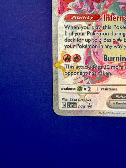 Pokémon TCG Charizard EX Scarlet Violet Black Star Promo Card SVP074