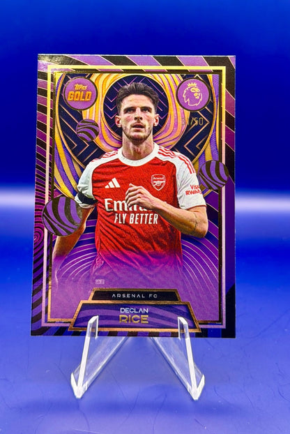 2025 Topps Gold Declan Rice Purple Refractioer /50