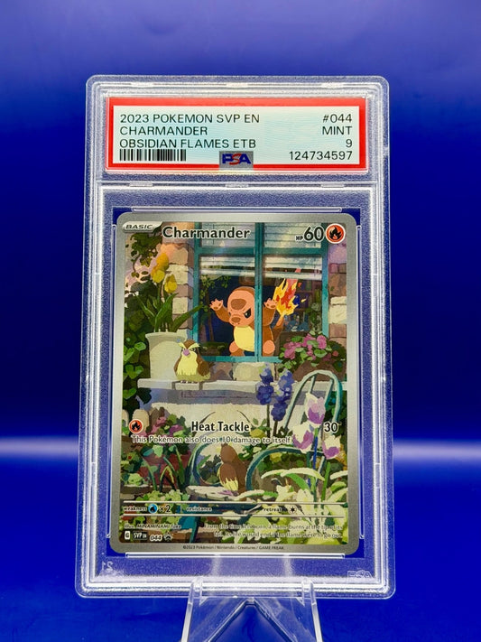 2023 POKEMON SVP EN-SV BLACK STAR PROMO #044 CHARMANDER PSA 9
