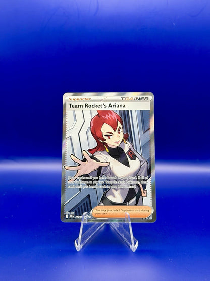 Team Rocket’s Ariana 224/182 Destined Rivals Pokemon Rare Holo TCG Card