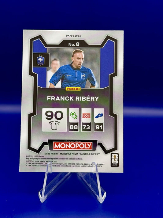 2026 Panini - Monopoly Prizm FIFA World Cup Frank Ribery France Blue Prizm