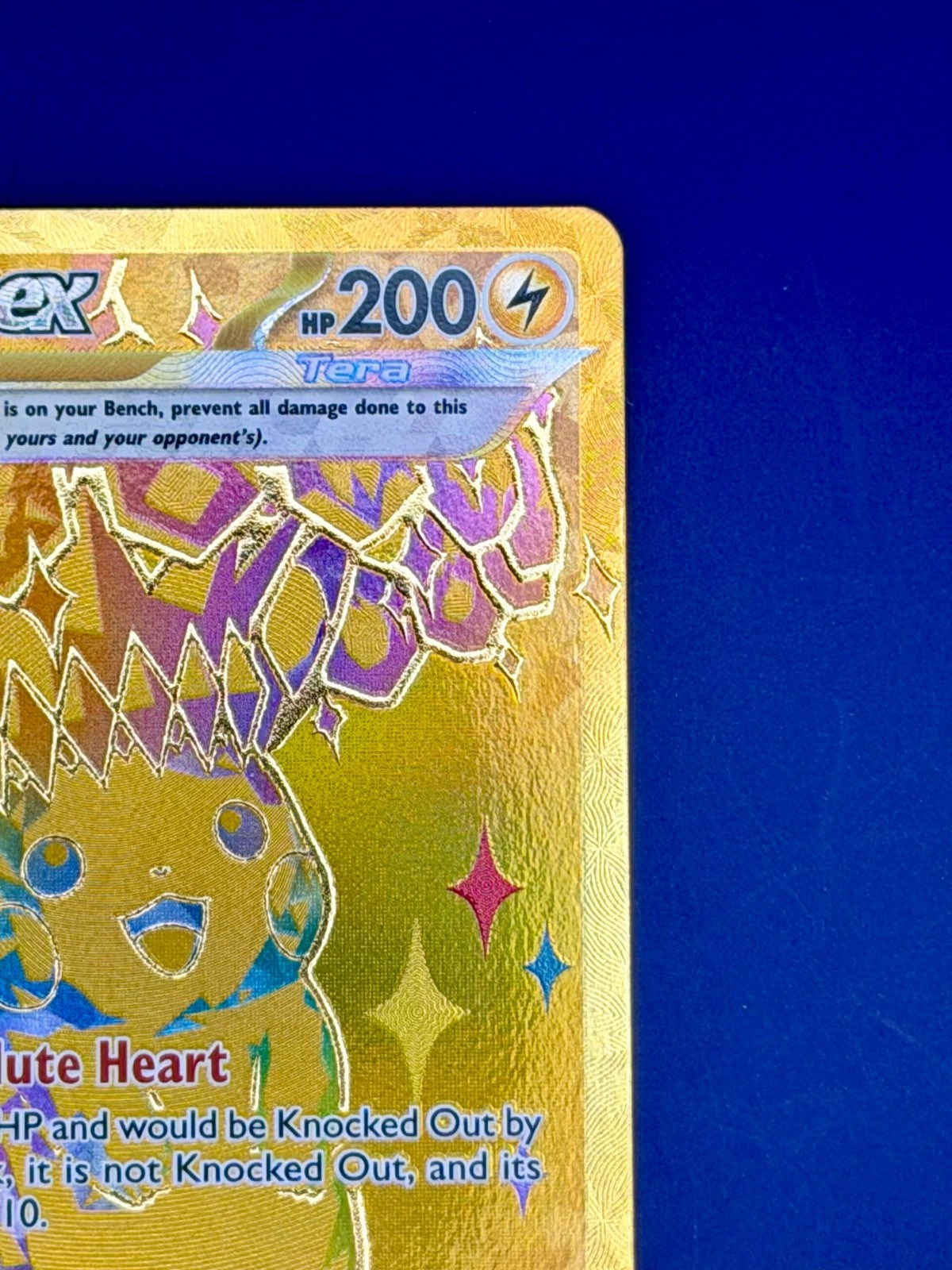 Pokémon TCG SV Prismatic Pikachu EX 179/131 Gold Secret Rare Card