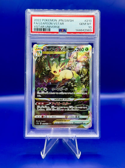 PSA 10 Leafeon VSTAR 210/172 S12A SAR Japanese Holo Pokemon Card - Gem Mint