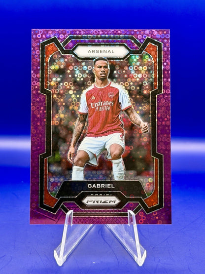 2023-24 Panini Prizm Gabriel Arsenal Purple Parallel /25