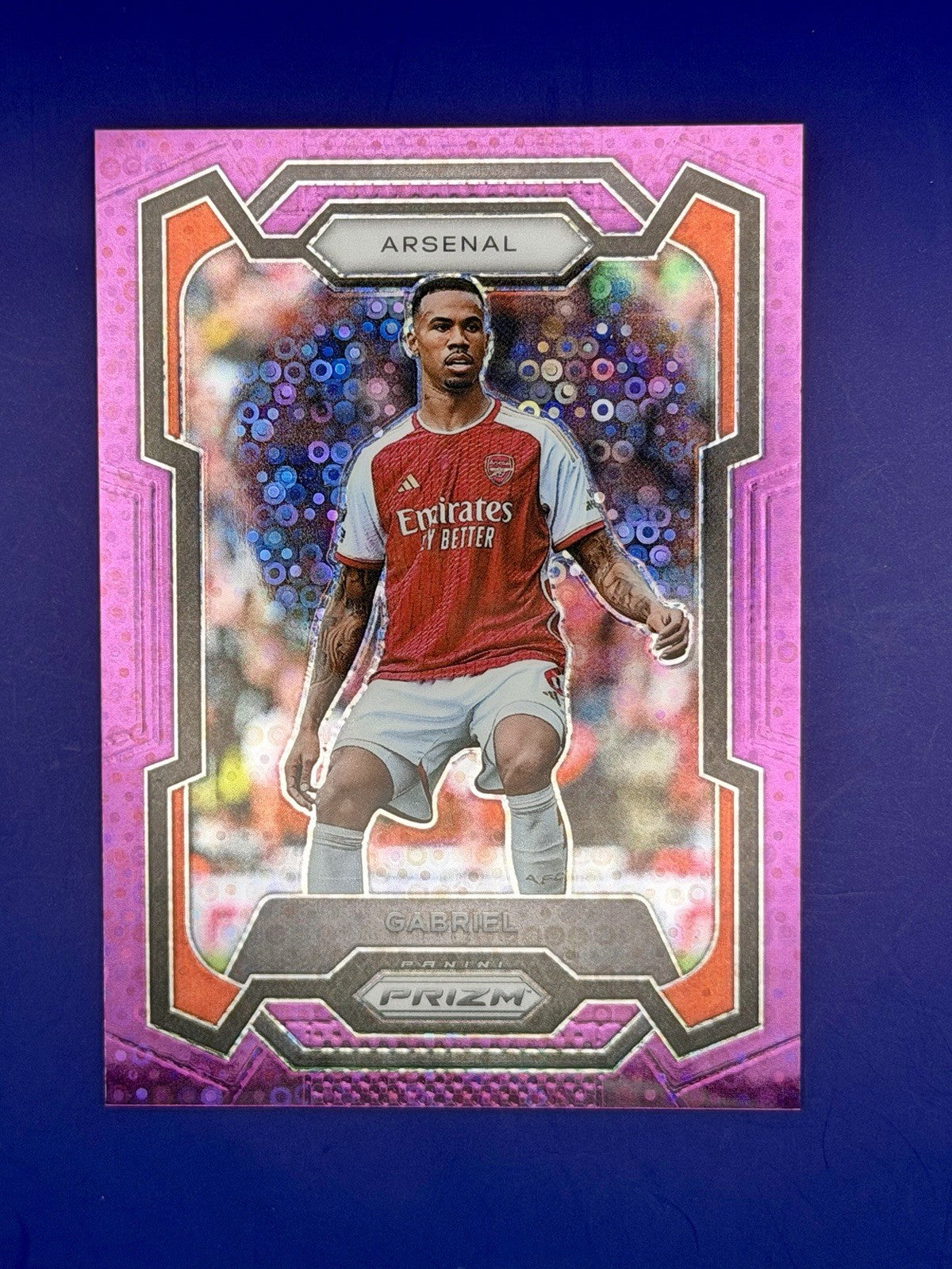 2023-24 Panini Prizm Gabriel Arsenal Purple Parallel /25