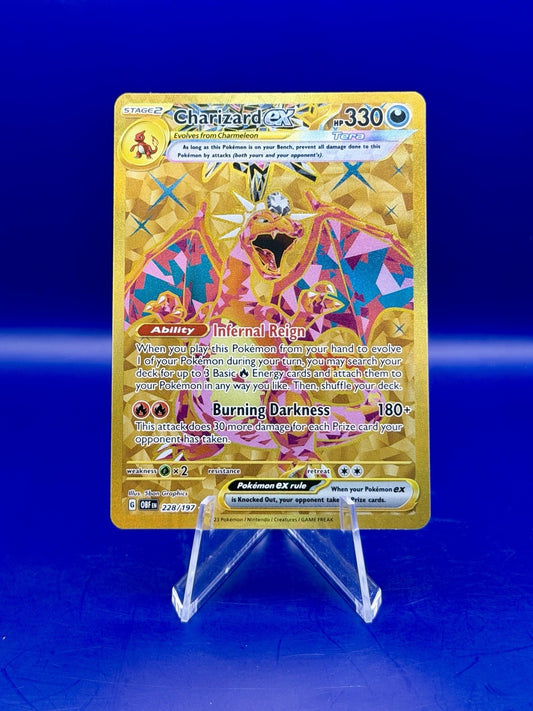 Charizard ex 228/197 Obsidian Flames Full Art Hyper Rare Pokemon TCG - NM