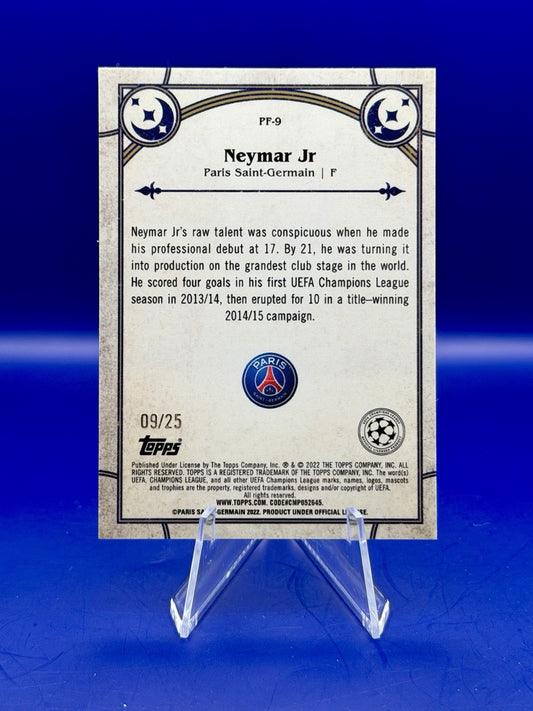 2022 Topps Merlin Neymar Prophecy Fulfilled Brazil PSG /25