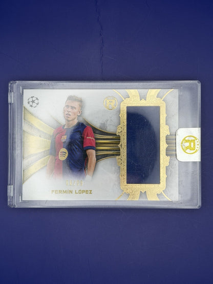 2024-25 Topps Reverence Fermin Lopez FC Barcelona Player Worn Relic /99