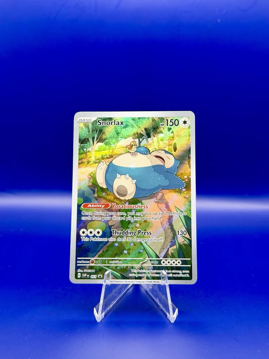 Pokemon 151 Snorlax SVP 051 Black Star ETB Promo Full Art Holo-UNSEALED NM/Mint