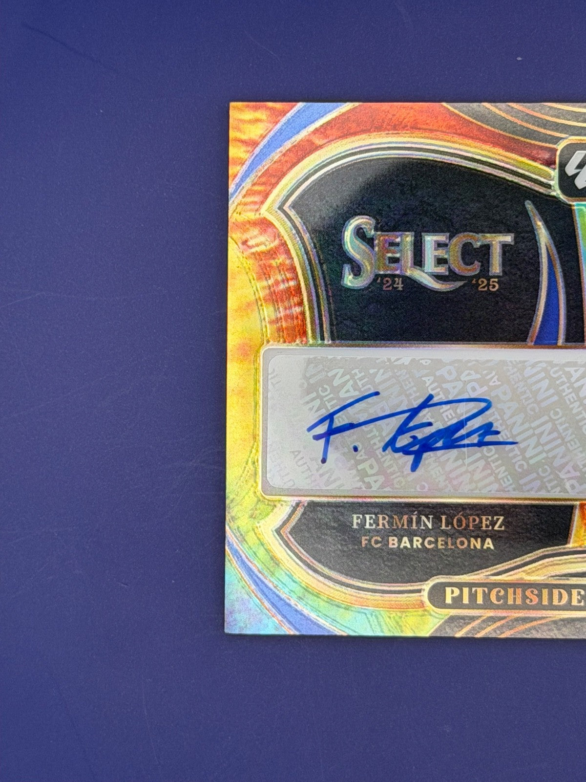 FERMIN LOPEZ 2024-25 PANINI SELECT LA LIGA PITCHSIDE TIE-DYE PRIZM AUTO 12/25