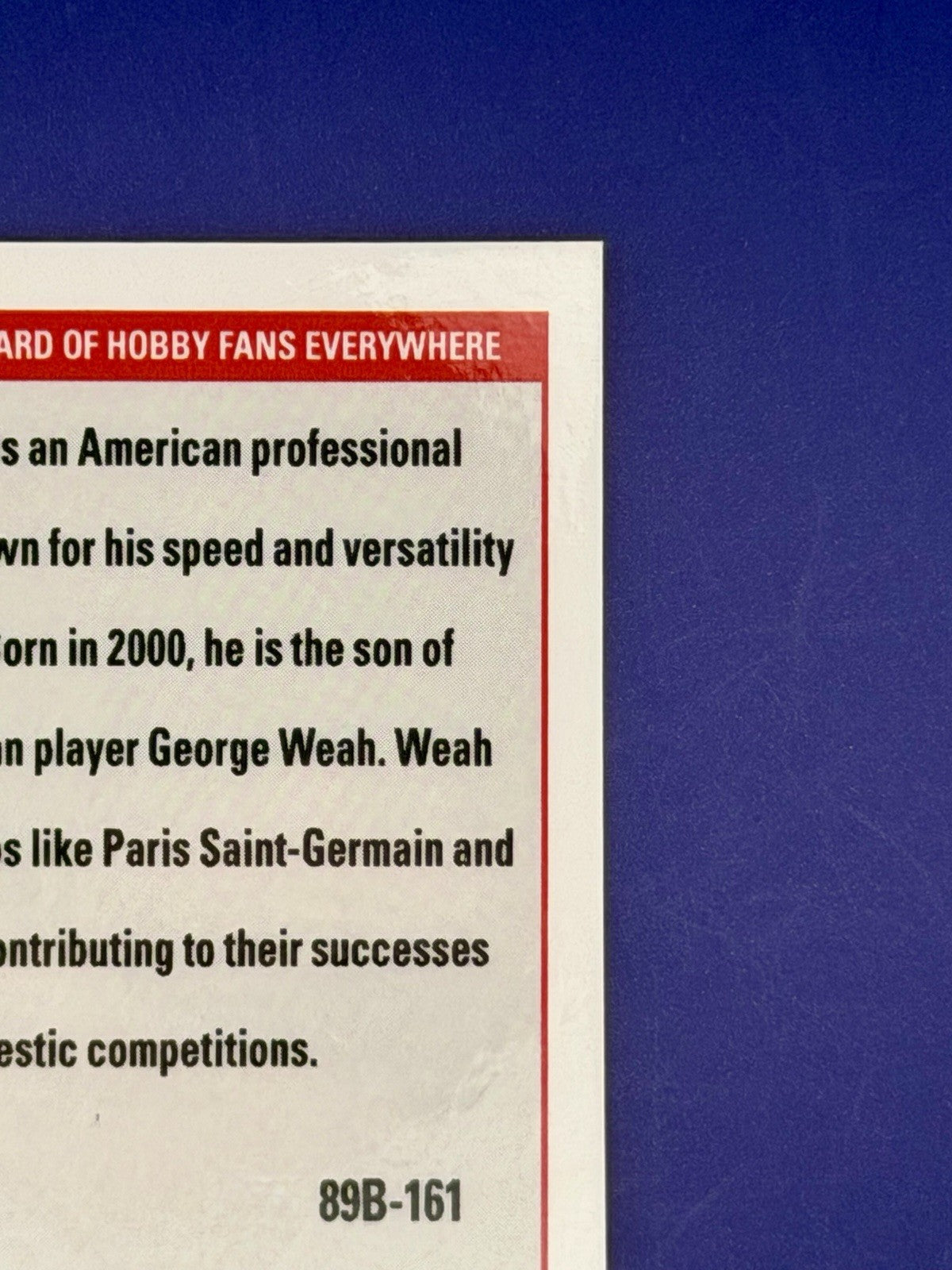2024 Leaf Pro Set Timothy Weah 1/1 USA Marseille
