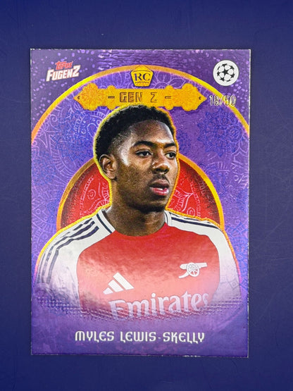 2025 Topps Fungenz Gen Z Myles Lewis-Skelly Rookie Purple /50