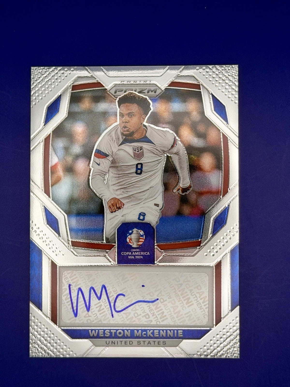 2024 panini prizm copa America Weston Mckennie Auto USA Juventus